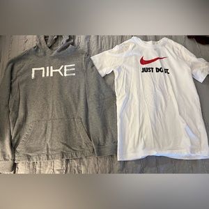 Nike boy’s hoodie and tee lot/set